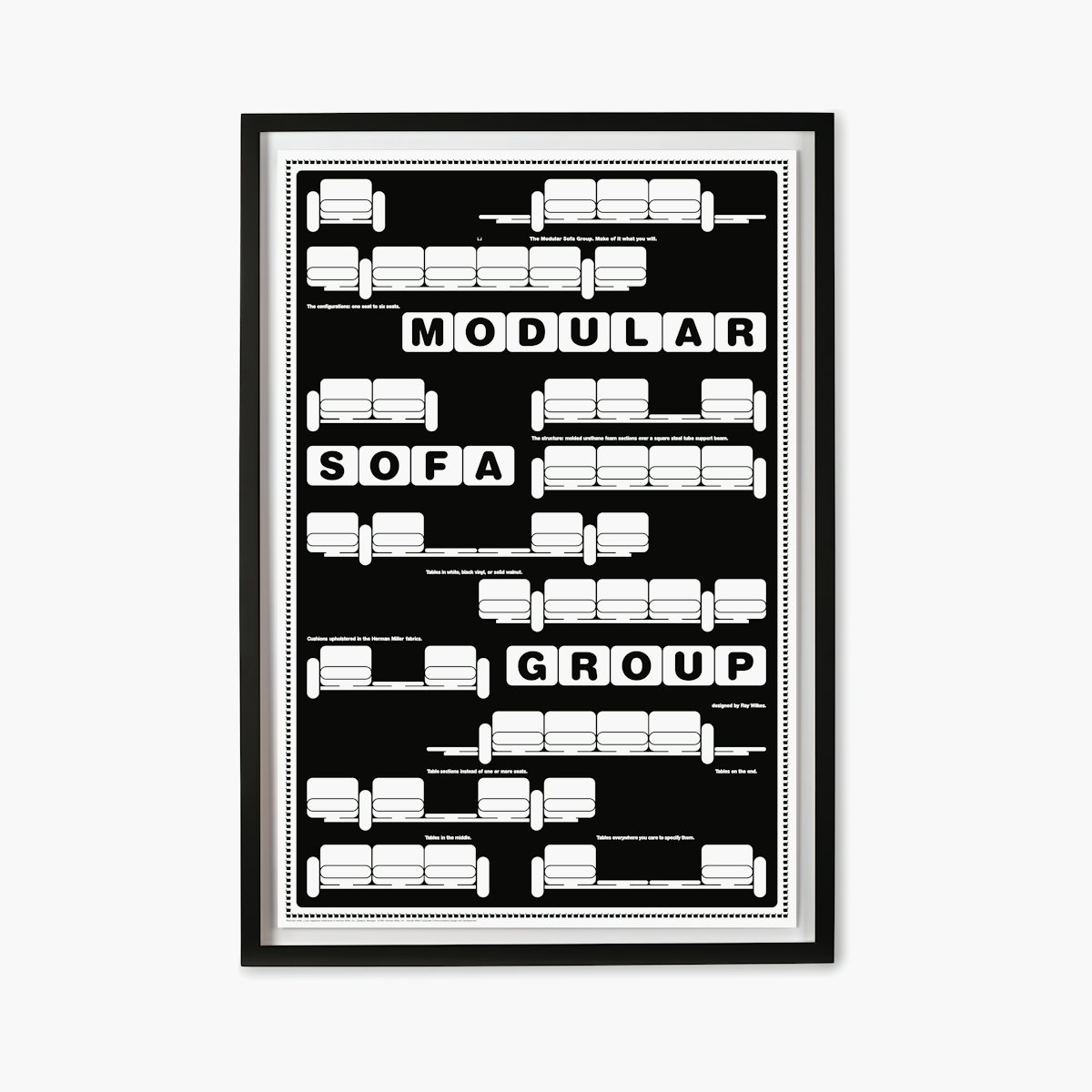 Wilkes Modular Sofa Group Framed Poster